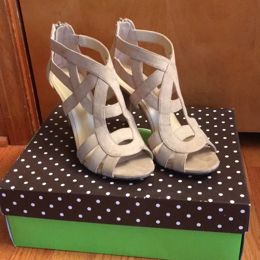 Nude Caged Sandals
